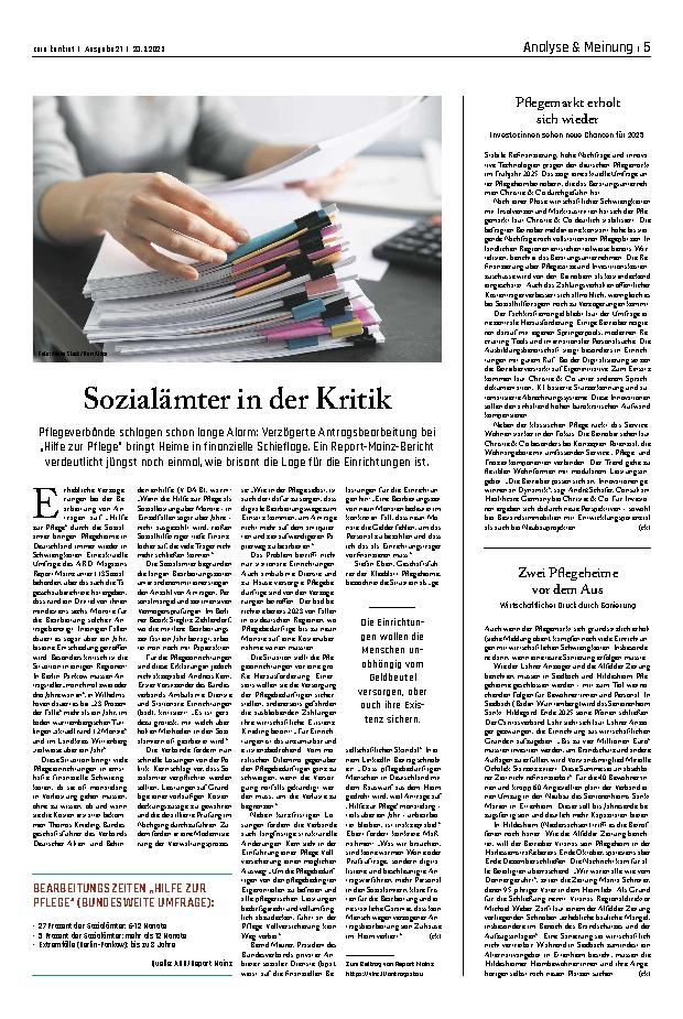 Vorschauseite 1: Sozialämter in der Kritik