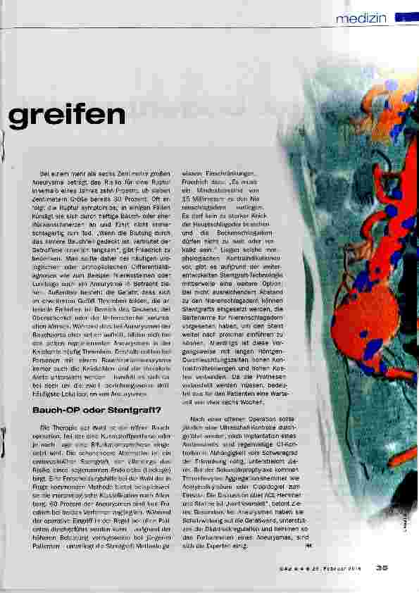Vorschauseite 2: Dem Zufallsbefund vorgreifen