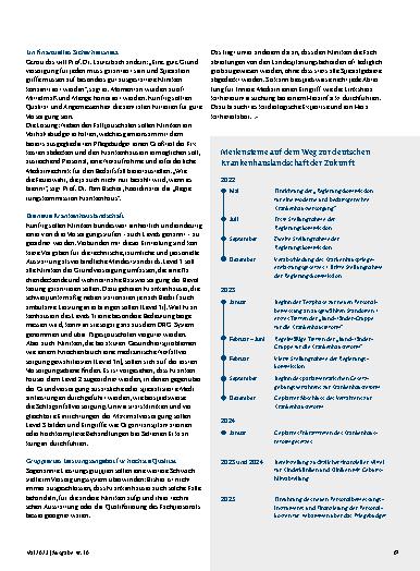Vorschauseite 4: Die Krankenhauslandschaft der Zukunft