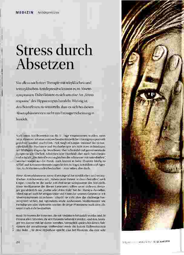 Vorschauseite 1: Stress durch Absetzen