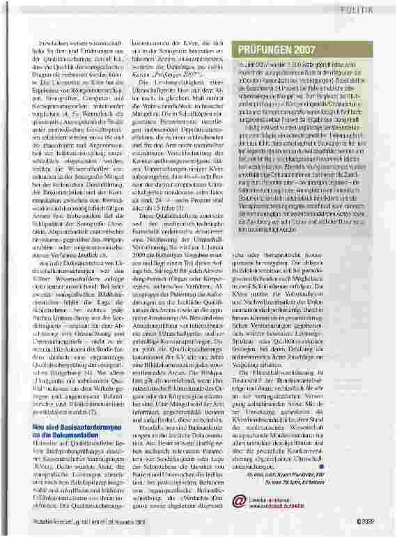 Vorschauseite 2: Strengere Qualitätskontrollen in den Praxen