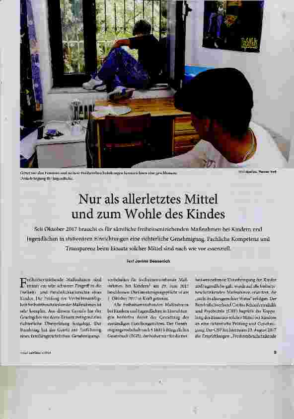 Vorschauseite 1: Nur als allerletztes Mittel und zum Wohle des Kindes