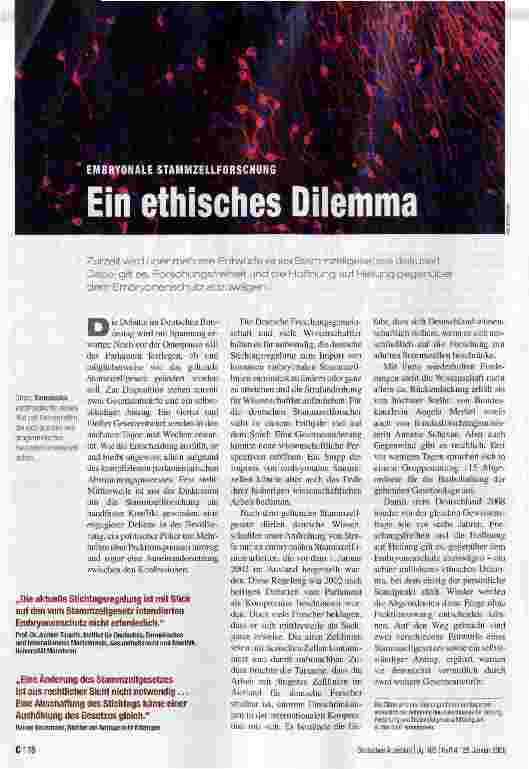 Vorschauseite 1: Ein ethisches Dilemma