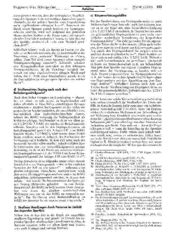 Vorschauseite 3: Das schmutzige Herz des Sports: Doping und die Haftungsrisiken der Pharmaunternehmen