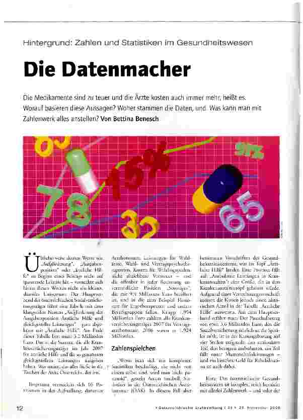 Vorschauseite 1: Die Datenmacher
