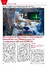 Vorschauseite 1: Die moralische Bedrängnis und psychische Gesundheit des Pflegepersonals im Krankenhaus während COVID-19