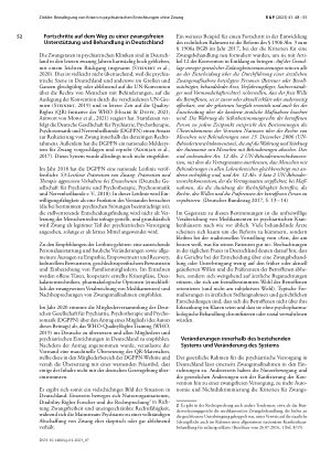 Vorschauseite 5: Bewältigung von Krisen in psychiatrischen Einrichtungen ohne Zwang – die neuen Leitlinien für die gemeindepsychiatrischen Dienste der Weltgesundheitsorganisation im Verhältnis zur…