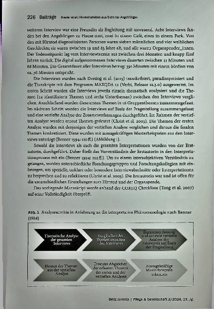 Vorschauseite 4: Hirntod erleben aus Sicht der Angehörigen