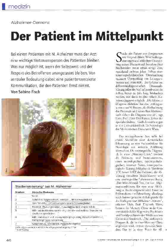 Vorschauseite 1: Der Patient im Mittelpunkt