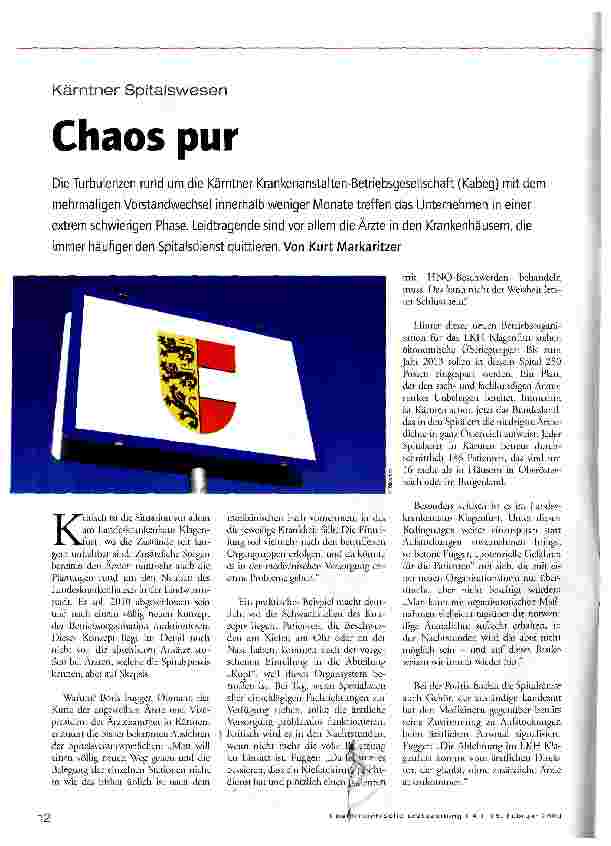 Vorschauseite 1: Chaos pur