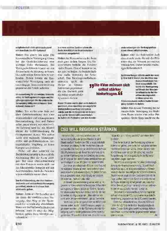 Vorschauseite 2: Für eine freie Gebührenordnung