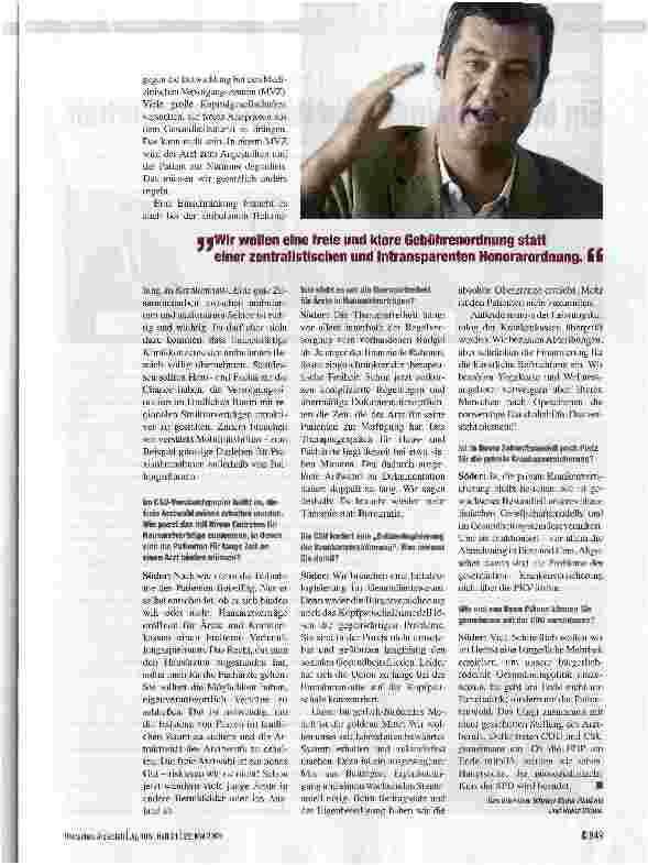 Vorschauseite 3: Für eine freie Gebührenordnung