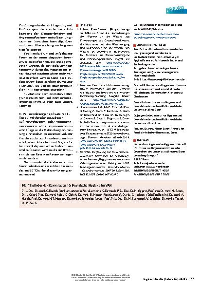 Vorschauseite 2: Hygieneaspekte bei der Aufbereitung von Wäsche im Bereich der neonatologischen Intensivpflege und Nachsorge