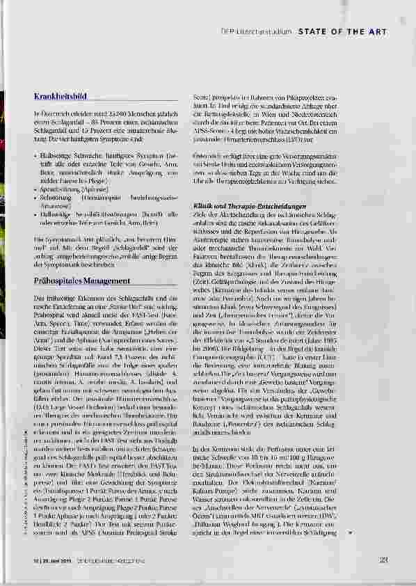 Vorschauseite 2: Ischämischer Insult
