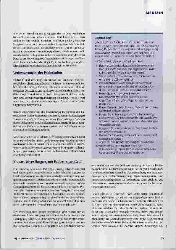 Vorschauseite 2: CIRSmedical: Aus Fehlern lernen