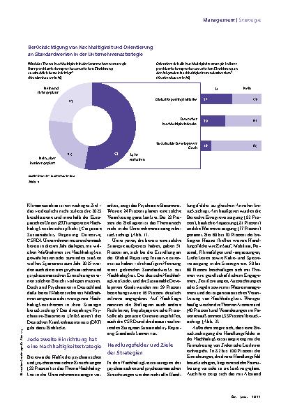 Vorschauseite 2: Nachhaltigkeitsstrategien noch in den Anfängen