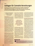 Vorschauseite 1: Auflagen für Cannabis-Verordnungen