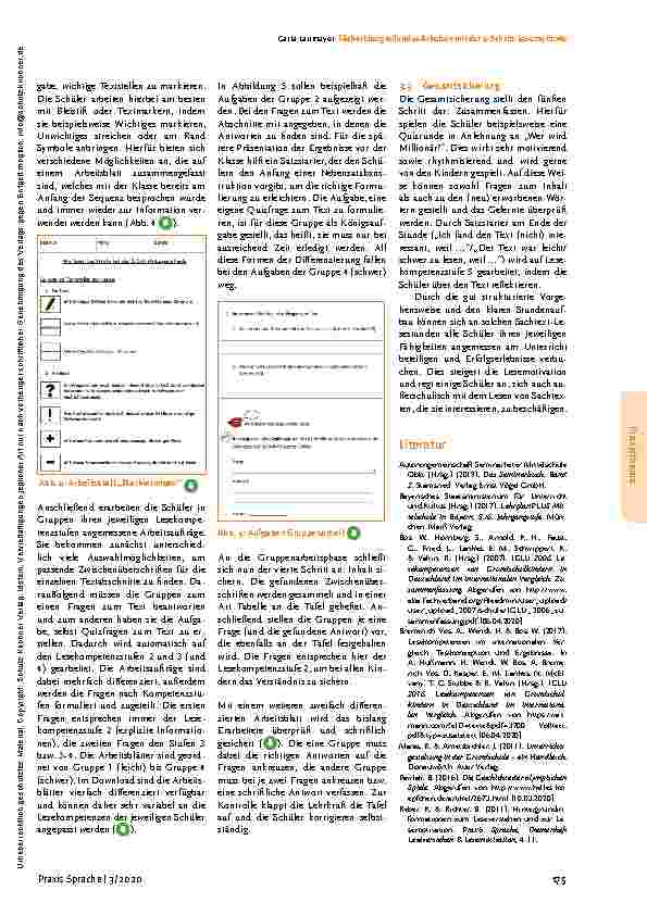 Vorschauseite 4: Fächerübergreifendes Arbeiten mit der 5-Schritt-Lesemethode