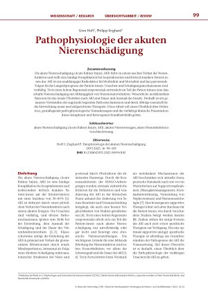 Vorschauseite 1: Pathophysiologie der akuten Nierenschädigung
