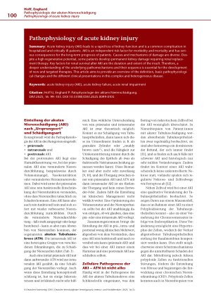 Vorschauseite 2: Pathophysiologie der akuten Nierenschädigung