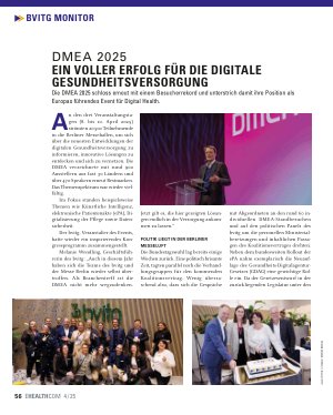 Vorschauseite 1: DMEA 2025 Ein voller Erfolg für die digitale Gesundheitsversorgung