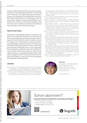 Vorschauseite 3: Sexualisierte Gewalt Ein Blick auf die Arbeit psychiatrisch Pflegender