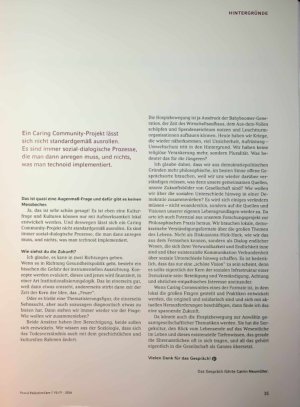 Vorschauseite 4: Sorge groß denken und in kleinen Schritten leben. Caring Communities als Gesellschaftsentwicklungsprojekt