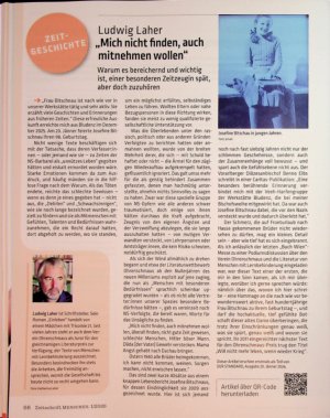 Vorschauseite 1: „Mich nicht finden, auch mitnehmen wollen“