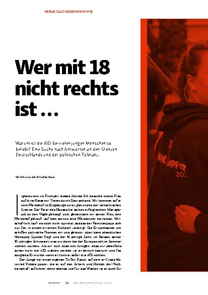 Vorschauseite 1: Wer mit 18 nicht rechts ist …