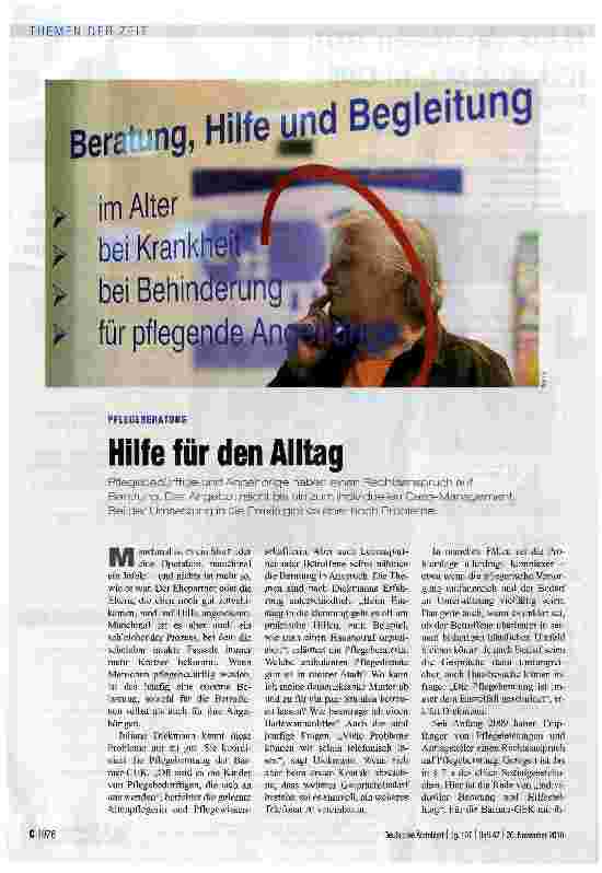 Vorschauseite 1: Hilfe für den Alltag