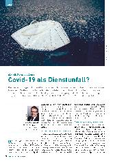Vorschauseite 1: Covid-19 als Dienstunfall?