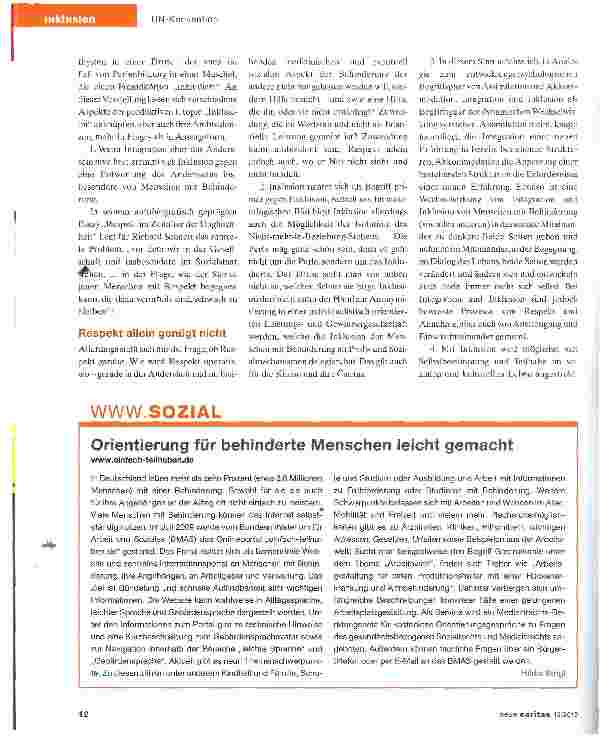 Vorschauseite 4: Rückenwind für sozialethische Grundanliegen