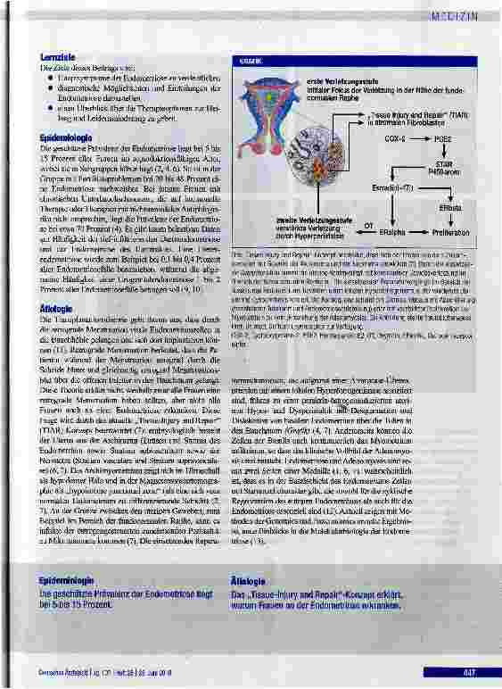 Vorschauseite 2: Diagnose und Therapie der tief-infiltrierenden Endometriose