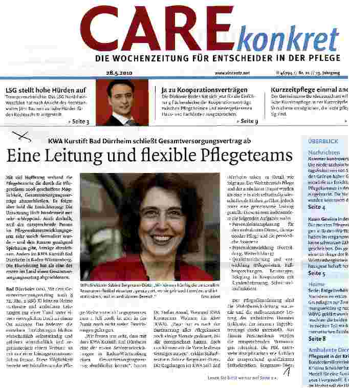 Vorschauseite 1: Eine Leitung und flexible Pflegeteams
