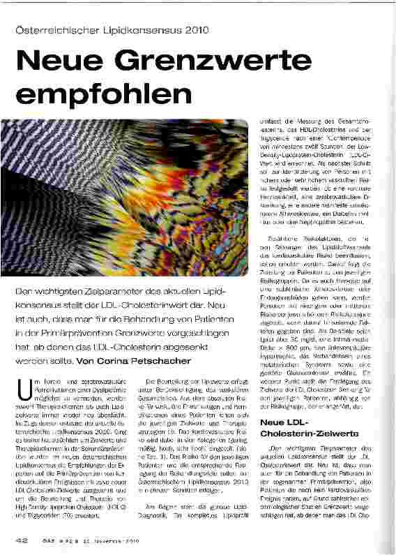 Vorschauseite 1: Neue Grenzwerte empfohlen