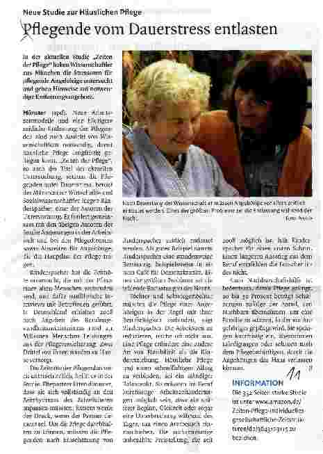 Vorschauseite 1: pflegende vom Dauerstress entlasten