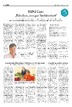 Vorschauseite 1: MPG Care: „Erhalten, was gut funktioniert“