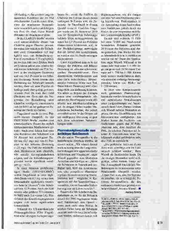 Vorschauseite 2: MULTIPLE SKLEROSENeue Substanzen sind wirksamer, aber auch riskanter