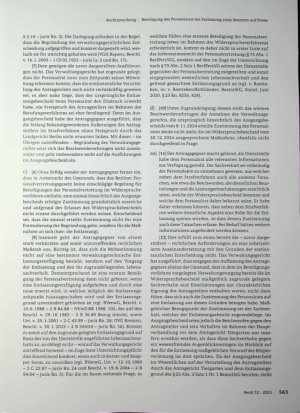 Vorschauseite 2: Beteiligung des Personalrats bei Entlassung eines Beamten auf Probe