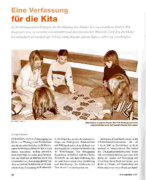 Vorschauseite 1: Eine Verfassung für die Kita