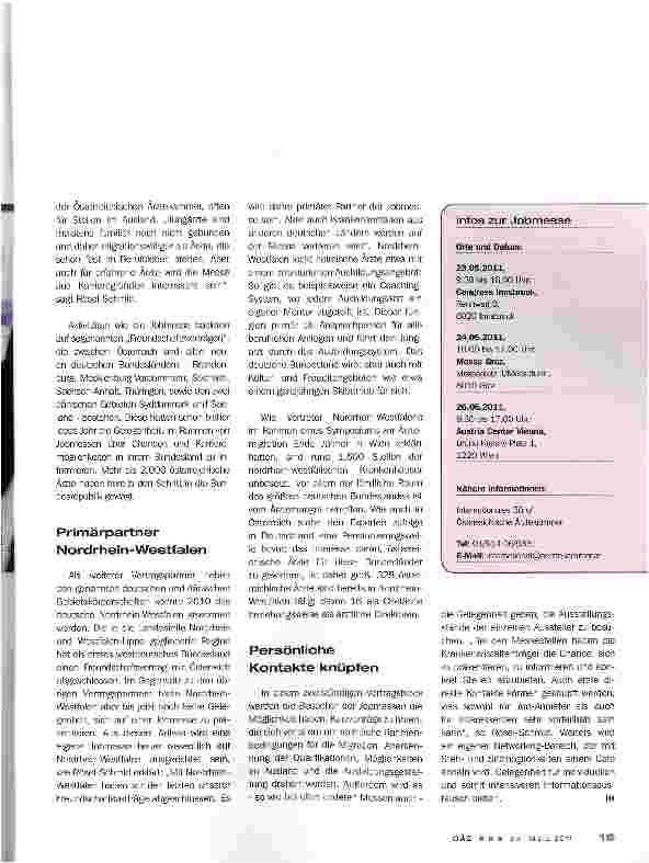Vorschauseite 2: Neue Wege für Jungmediziner