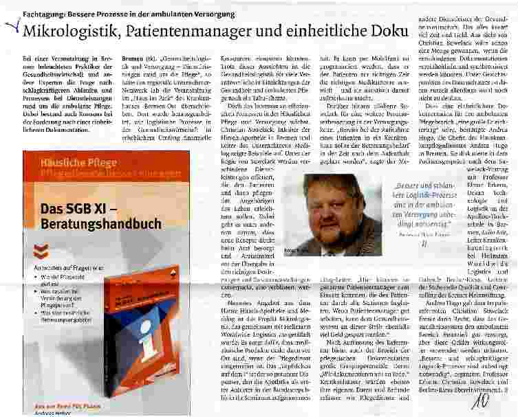 Vorschauseite 1: Mikrologistik, Patientenmanager und einheitliche Doku