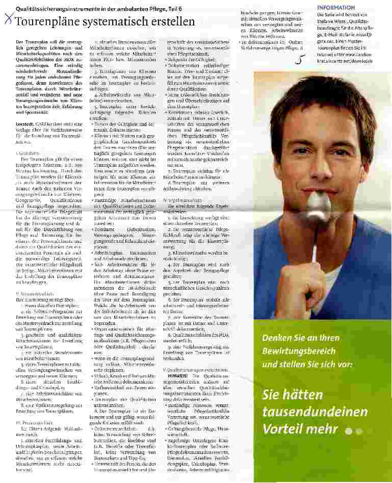 Vorschauseite 1: Tourenpläne systematisch erstellen