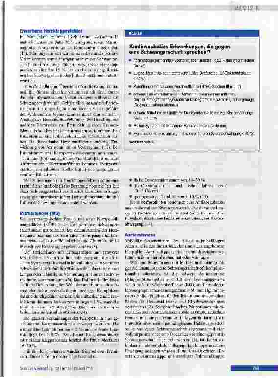 Vorschauseite 3: Herz-Kreislauf-Erkrankungen in der Schwangerschaft