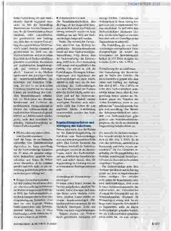 Vorschauseite 2: Ohne den Sachverständigen ist der Richter faktisch hilflos