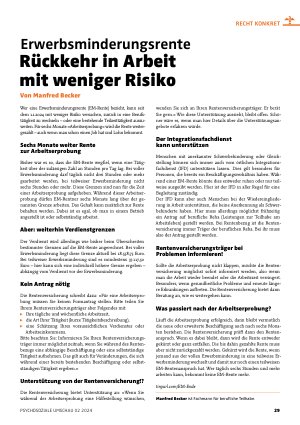 Vorschauseite 1: Erwerbsminderungsrente Rückkehr in Arbeit mit weniger Risiko