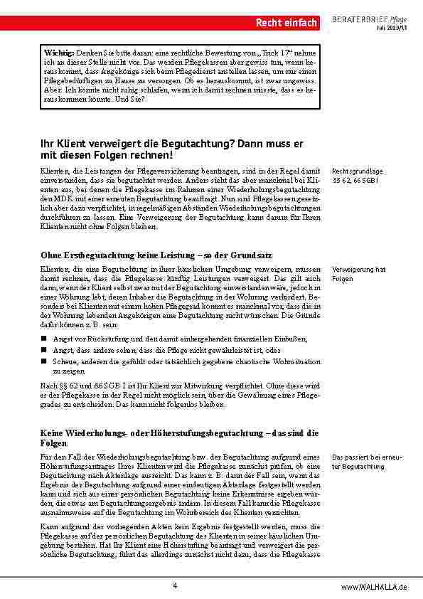 Vorschauseite 4: Update „GKV-Intensivpflegeund Rehabilitationsstärkungsgesetz“: Das Gesetz wurde am 02. 07. 2020 vom Bundestag beschlossen!