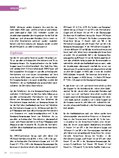 Vorschauseite 3: Arthroskopische partielle Meniskektomie bei degenerativen Meniskusrissen: versus Zehn JahresFollow Studie OMEX (Oden up der randomisiert kontrollierten