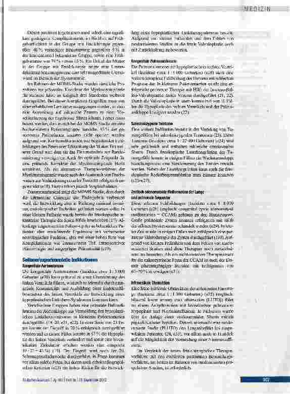 Vorschauseite 5: Möglichkeiten und Grenzen der intrauterinen Chirurgie