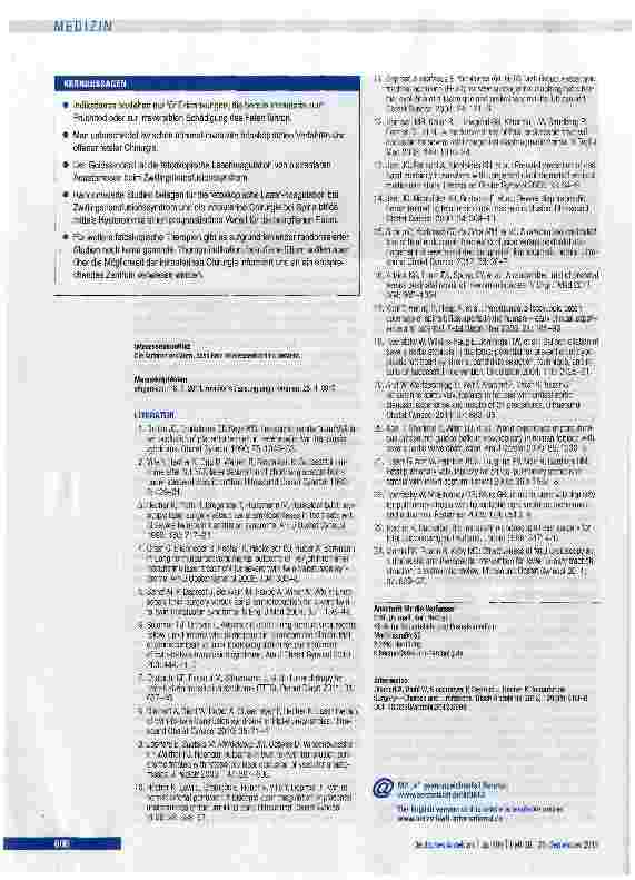 Vorschauseite 6: Möglichkeiten und Grenzen der intrauterinen Chirurgie